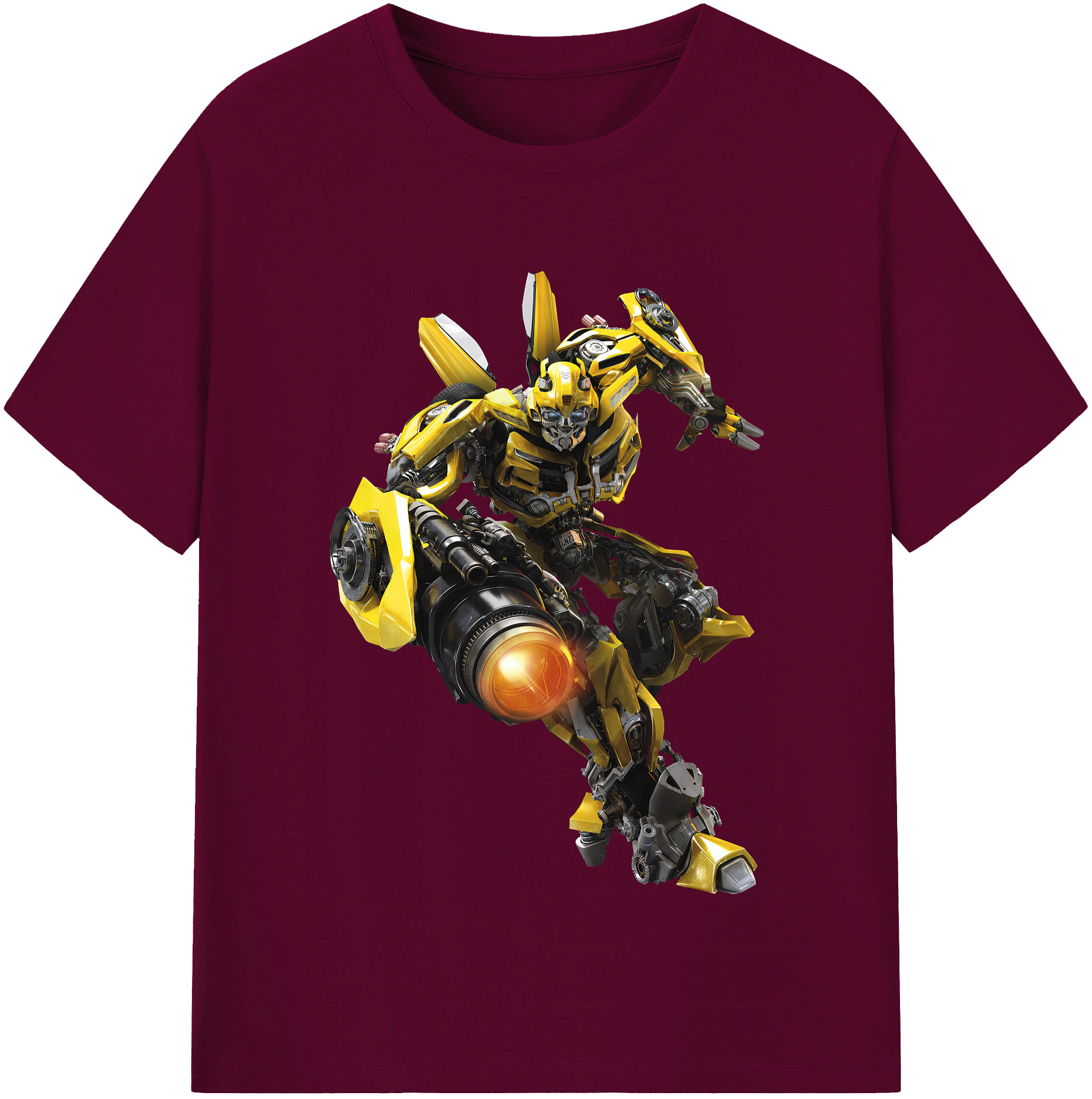 （画像用） Transformers トランスフォーマー レディースカジュアルプリントTシャツ（綿100％）